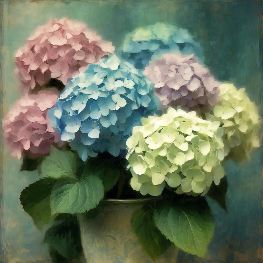 Die Sammlung von Hydrangeas-Gemälden von Philip Wilson Steer