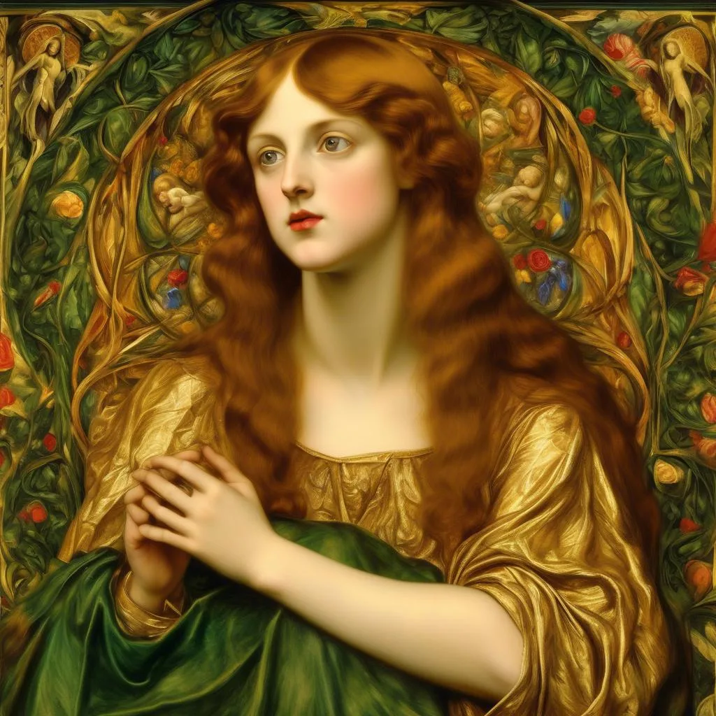 The Childhood of Mary Virgin – Dante Gabriel Rossetti